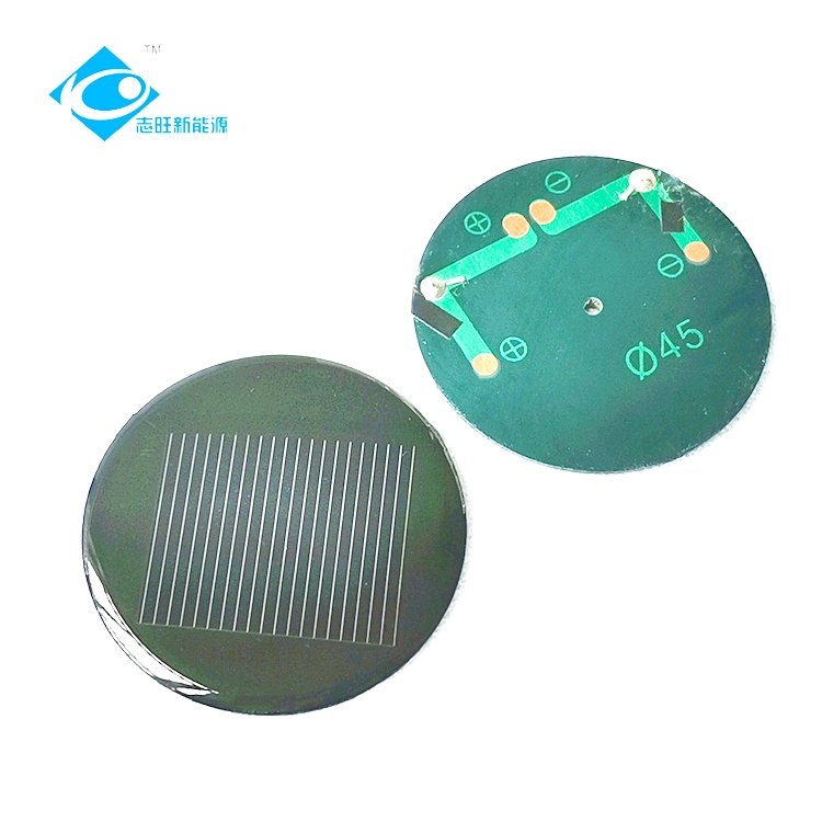 0.5V Epoxy Resin Solar Panel ZW-Dia45 Mini Solar Panels 1V 1.5V 2V 3V Lightweight Silicon Solar Panel Module