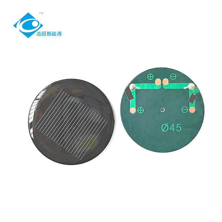 0.5V Epoxy Resin Solar Panel ZW-Dia45 Mini Solar Panels 1V 1.5V 2V 3V Lightweight Silicon Solar Panel Module
