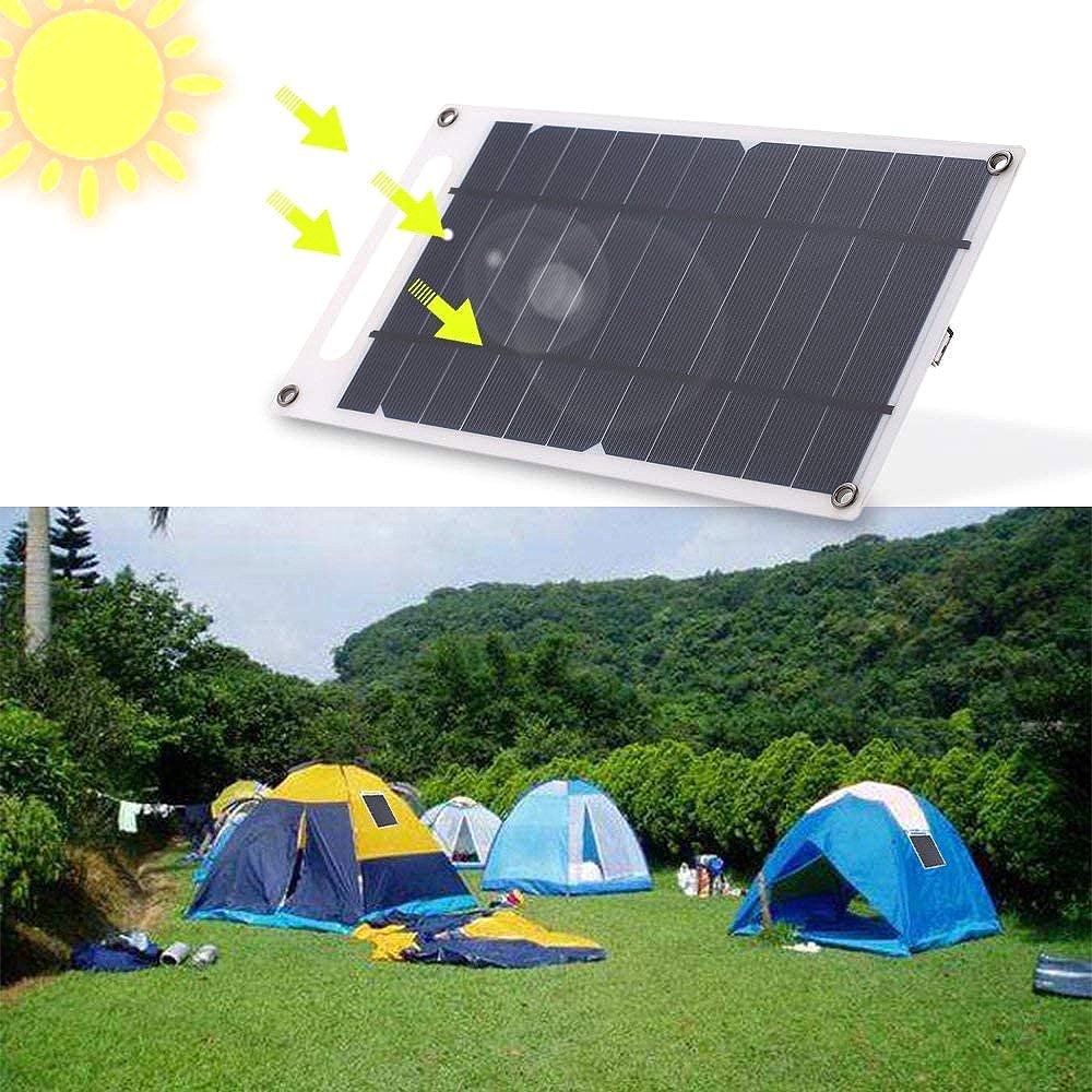 5V High Power USB Solar Panel Outdoor Waterproof Hike Camping Portable Cells Power Bank Battery Solar Charger for Mobile Phone