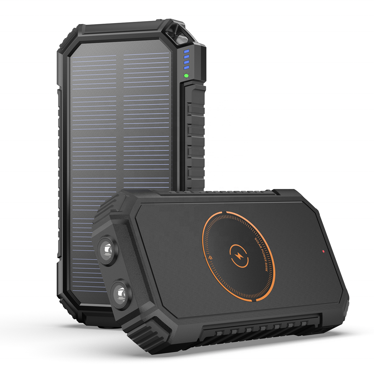 rechargeable high capacity usb c mobile 20000 mah solar powebank output dc portable power bank for tablet wireless solar charger