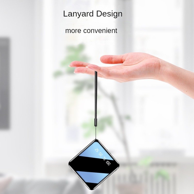 Wholesale New Mini Mobile Power with Large Capacity 20000 MA Fast Charging Full Mirror Custom Logo Printed Gift