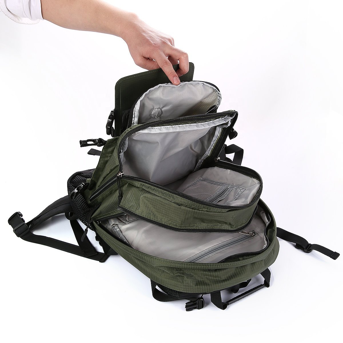 Slocable Custom Fashion Waterproof 10000mAh 7W Panel Solar Charger Outdoor Camping Backpack