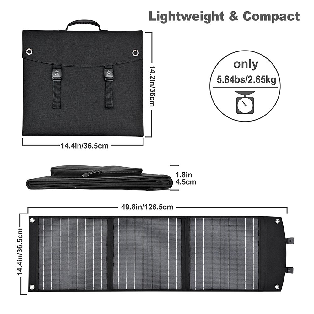 CEBA Charger For Solar Portable Power Station 60W 120W 200W 400W folding solar panel portable power station for camping
