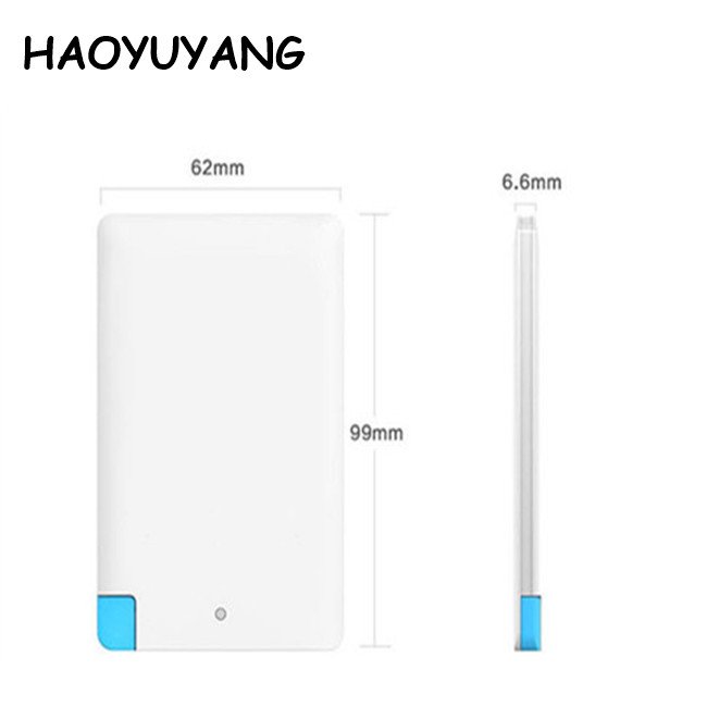 2024 Battery Charger Custom Credit Card Power Bank Portable Mini Handy Charger