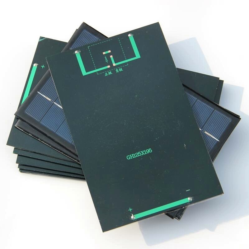 BUHESHUI 3W 9V Polycrystalline Solar Panel for Advertising Lamp Garden Light Charger Small Solar Cell 125x195MM