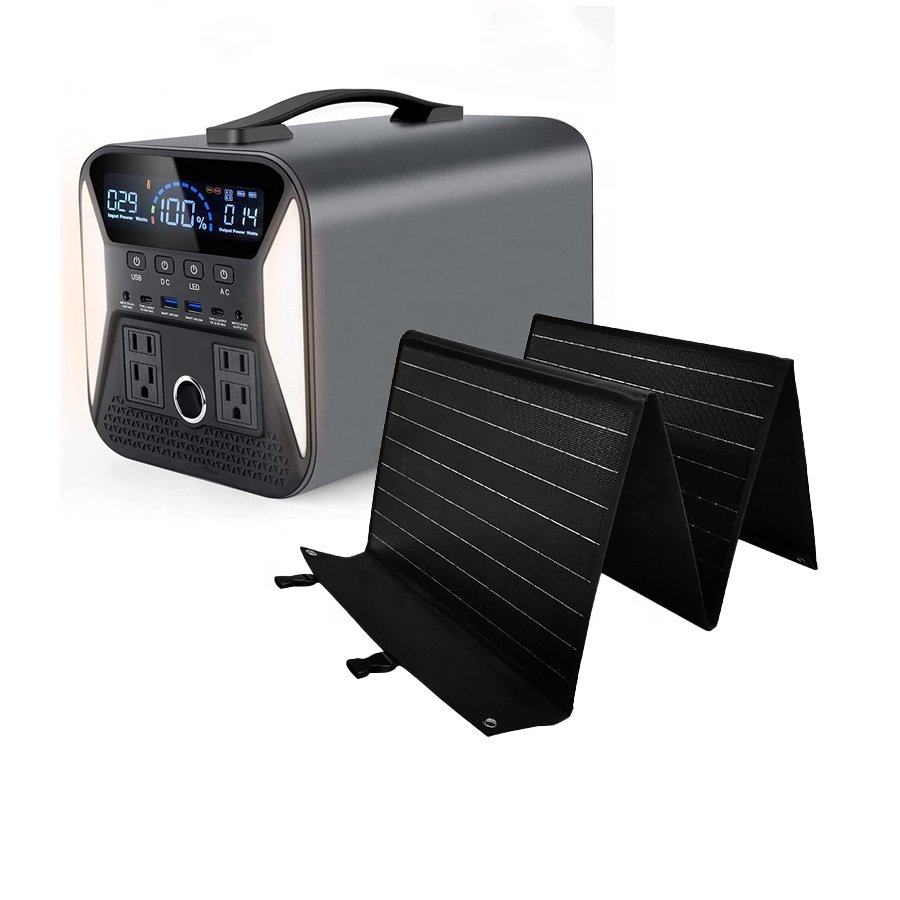 Ac adapter/Car charger/Solar Recharge Power System Multi-function Power Station Shenzhen Portable Power Station 1000W 2000W MPPT