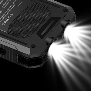 Portable 20000mAh Solar Power Bank Upgraded Waterproof Dual USB Outdoor Solar Phone Charger with High Capacity Micro Compatible