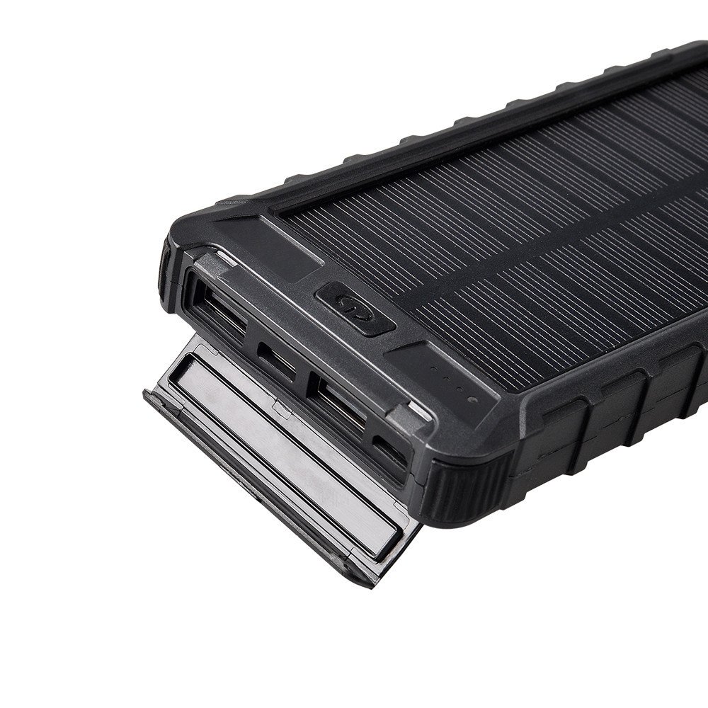 Hot Sale Customized Portable Sunlight charger Led Flashlight Wireless Durable 10000mAh Solar Power Bank with Compass for Daily