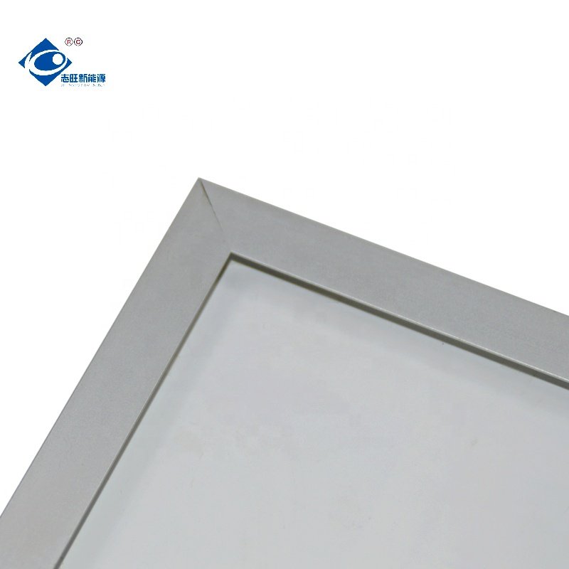 6V Aluminium Frame Solar Panels ZW-5W-6V Glass Laminated Solar Panel 5.2W Mini RV Camping Solar Panel Charger