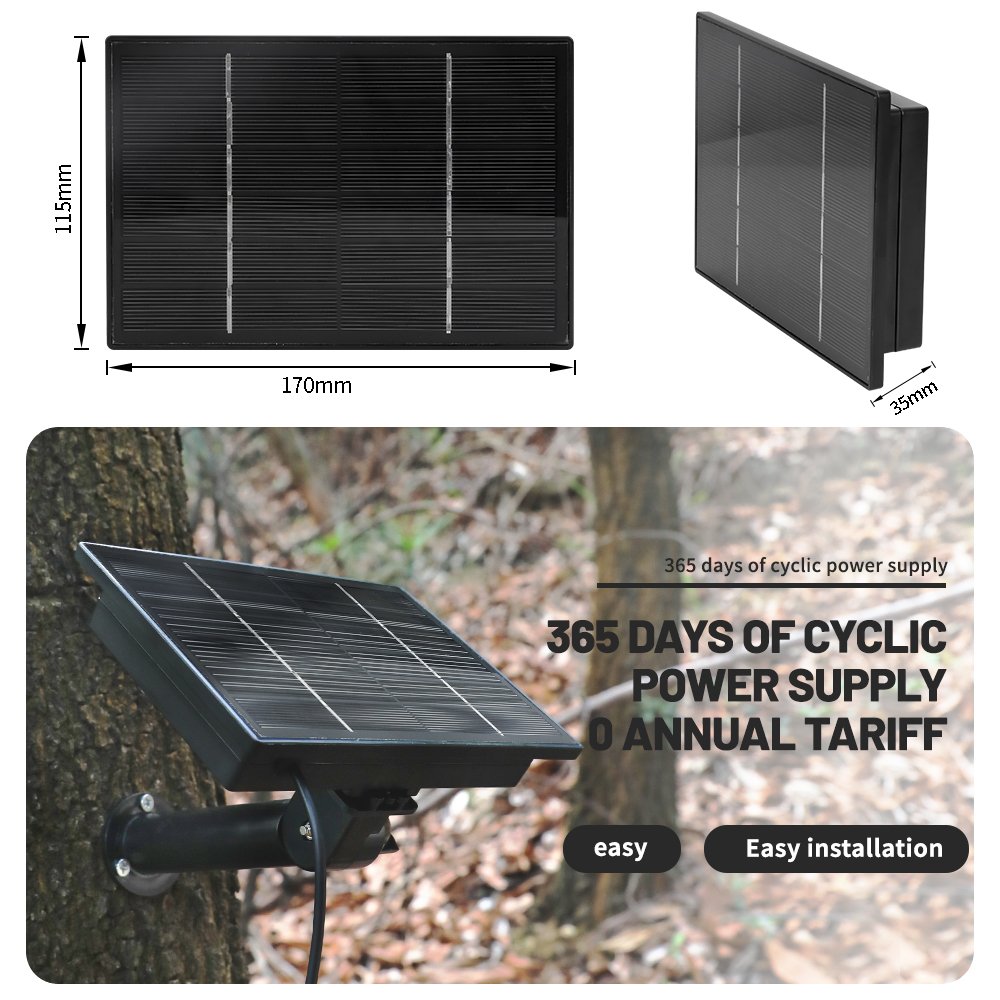 D4R Solar Panel Charger Built in Chargeable Battery 5v 6v output Mini Solar System with Remote Control for Security Cameras USB