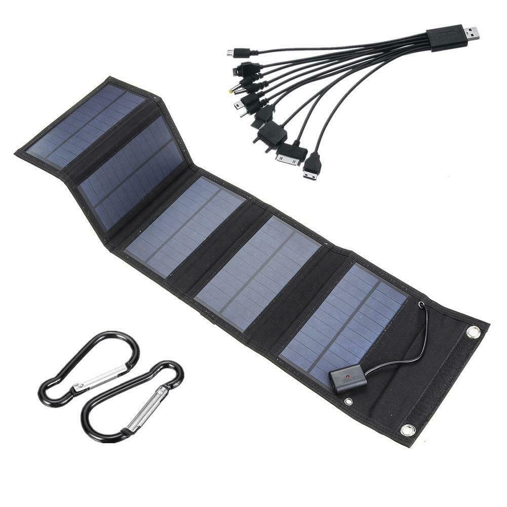 25W solar foldable bag charger 70W adjustable 5V USB outdoor mobile phone portable solar panel charging