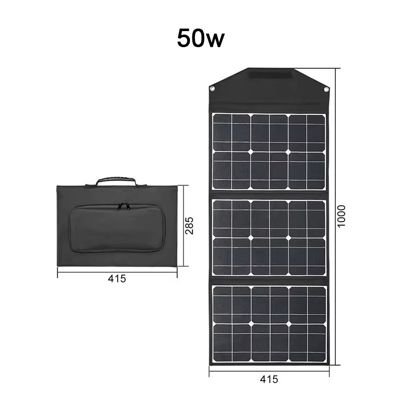 High Efficiency Solar Panel Mini Portable Solar Panel 50W Foldable