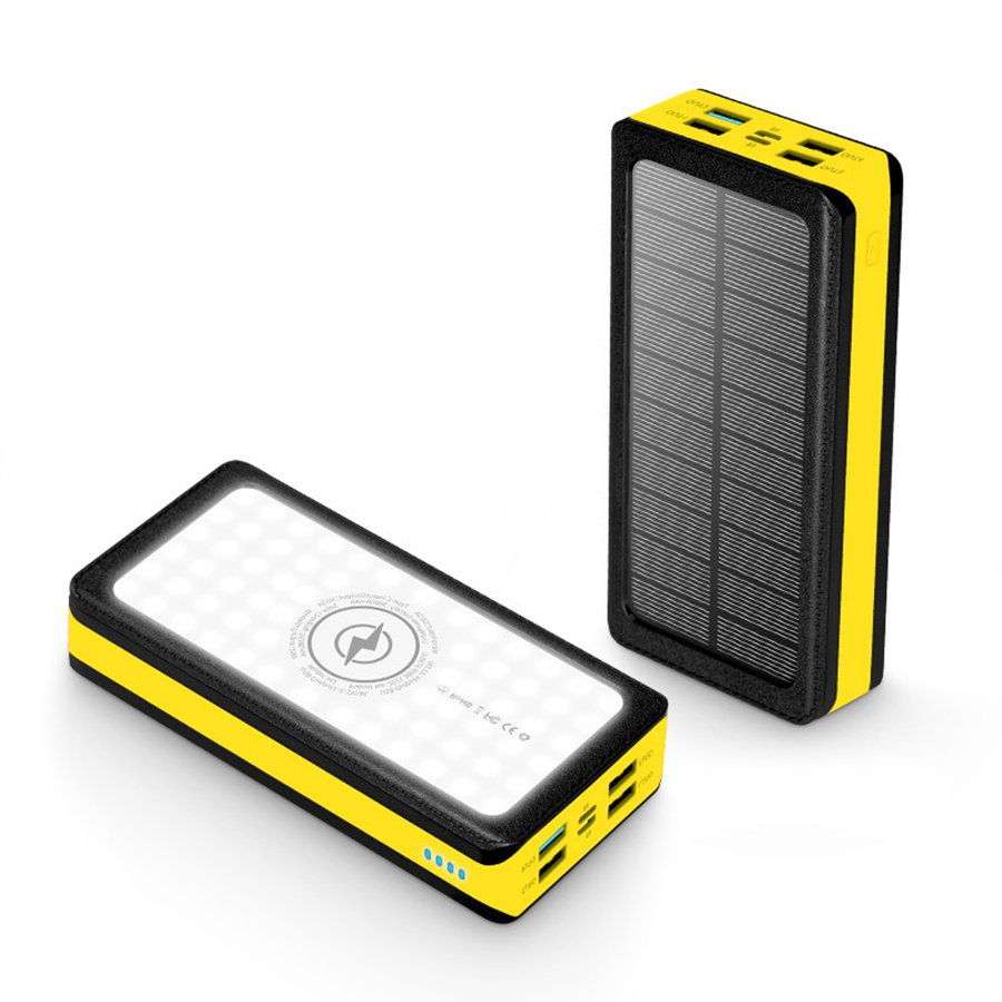 Factory Supply Discount Price Solar Power Bank Wireless Portable Charger 30000Mah 60000Mah Power Bank