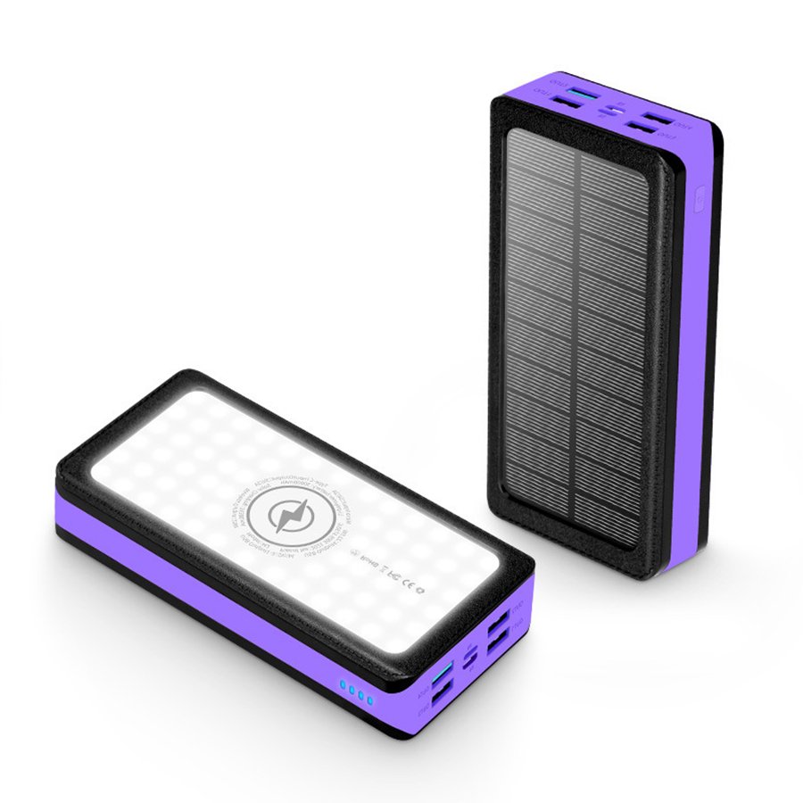 Factory Supply Discount Price Solar Power Bank Wireless Portable Charger 30000Mah 60000Mah Power Bank