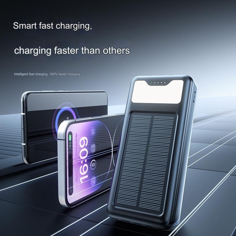 Travel Camping Large Capacity fast charger 20000mah Solar Charging Station Emergency Rugged Smart Portable Custom Power Bank