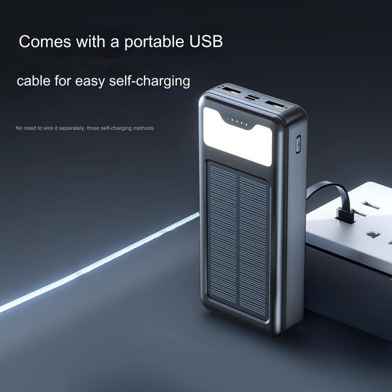 Travel Camping Large Capacity fast charger 20000mah Solar Charging Station Emergency Rugged Smart Portable Custom Power Bank