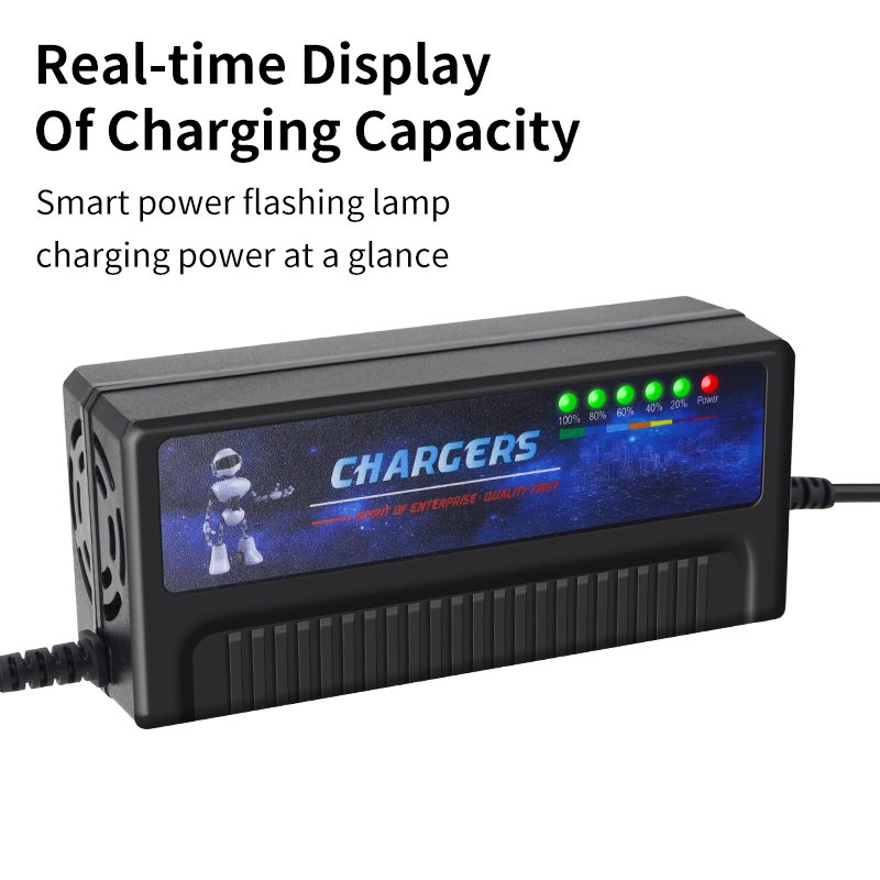 72V20Ah High quality Electric scooter six lights Electric bike lead acid Charger reverse polarity protection anti-reverse
