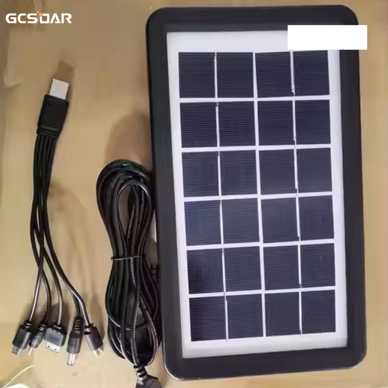 GCSOAR Versatile Portable Easy to Operate Mini Solar Phone Charger Portable Solar Panel with USB Direct Charge