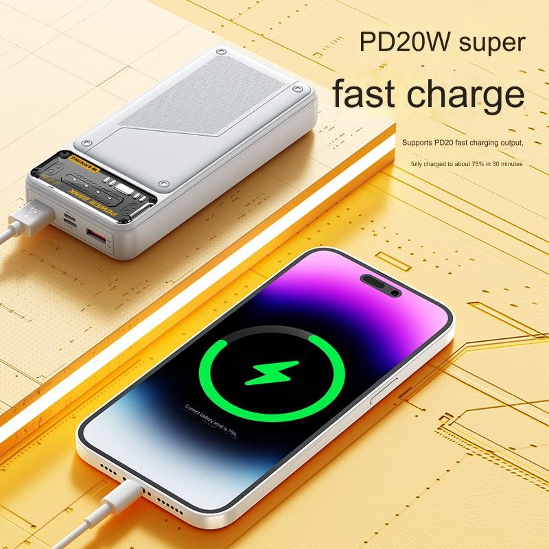 HDL OEM/ODM ultra slim 20000mah power bank portable mobile charger power banks high capacity Power bank for iphone