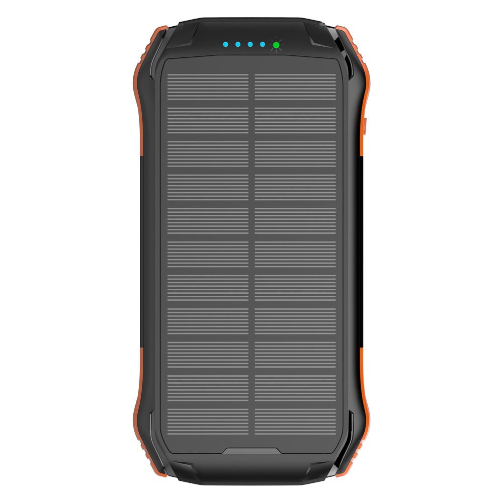 New Products 2024 Solar Charger Large Capacity 16000mAh Portable External Spare Battery Outdoor Waterproof Solar Power Bank