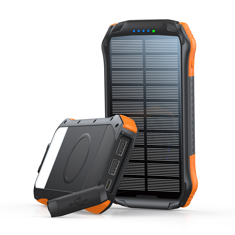 New Products 2024 Solar Charger Large Capacity 16000mAh Portable External Spare Battery Outdoor Waterproof Solar Power Bank