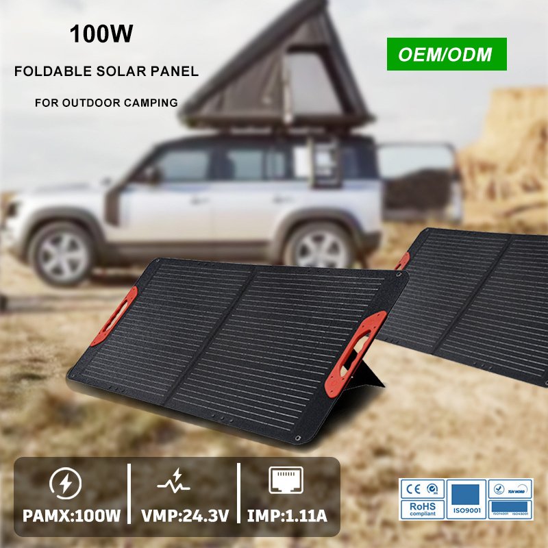 100W Camping Foldable Solar Charger Portable Solar Panel For Mobile Phone For Germany