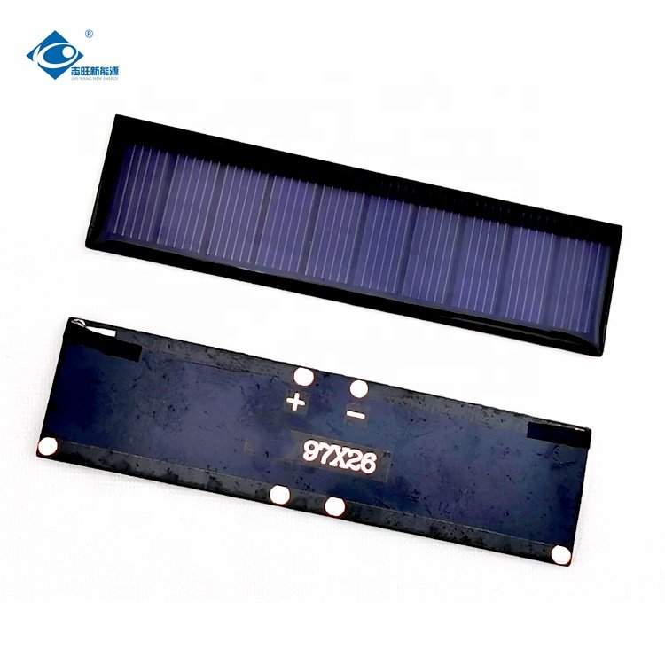 Mini Customizable Solar Panel Charger ZW-9726 Epoxy Resin Solar Panel 5V Portable Solar Panels 60mA