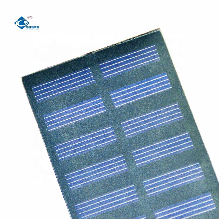 5V PET Solar Photovoltaic Panel ZW-13260P Thin Film Solar Panel 0.6W Waterproof Portable Solar Panel Charger