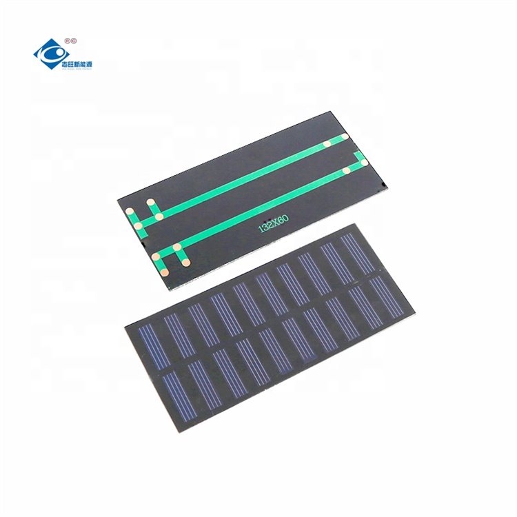 5V PET Solar Photovoltaic Panel ZW-13260P Thin Film Solar Panel 0.6W Waterproof Portable Solar Panel Charger