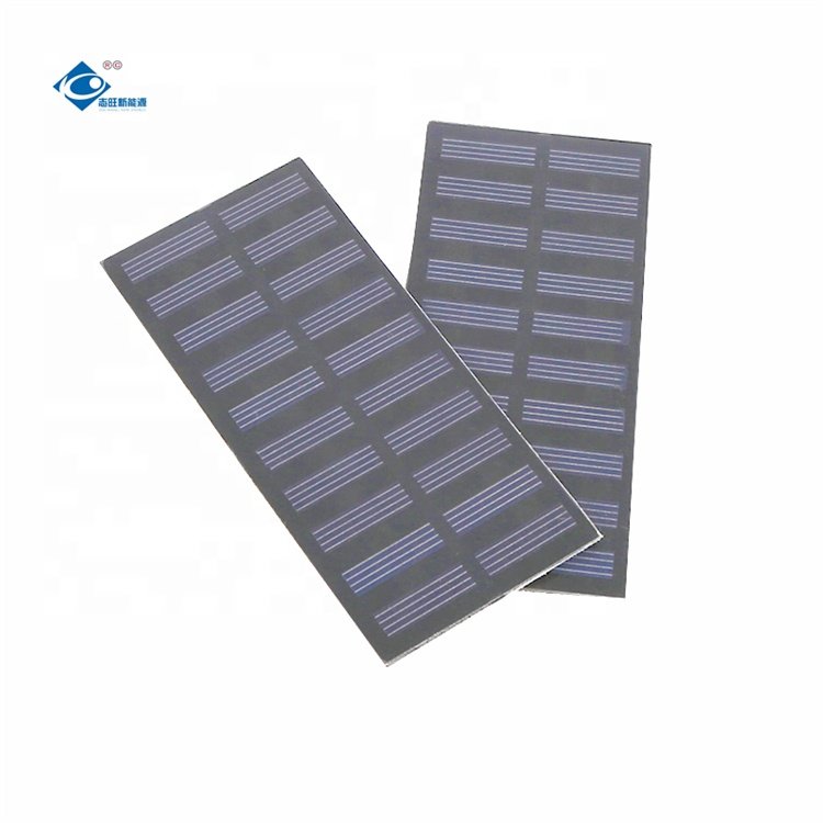 5V PET Solar Photovoltaic Panel ZW-13260P Thin Film Solar Panel 0.6W Waterproof Portable Solar Panel Charger