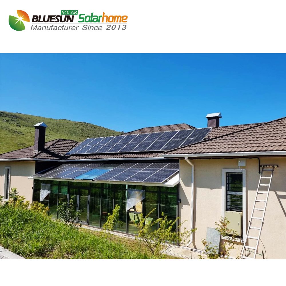Bluesun EU Warehouse 565W Solar Panel 610W Quotes Home Use Bifacial Solar Panel Plate Type for Solar Energy System