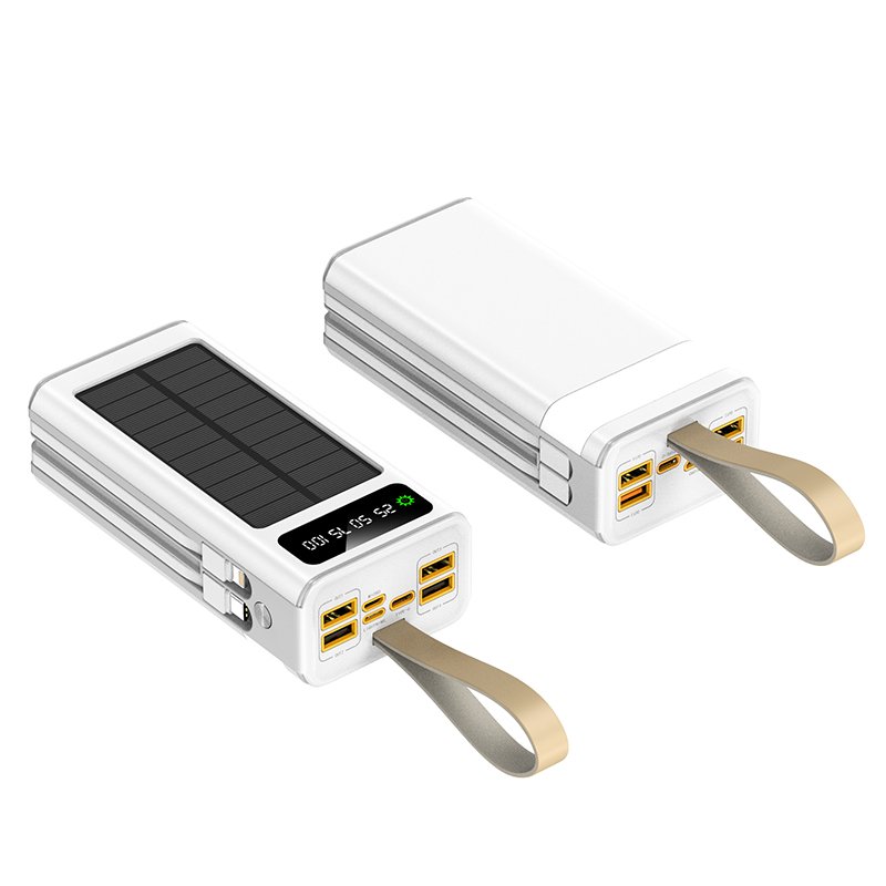 Factory Wholesale Digital Display huge capacity 30000mah power banks portable mobile charger Solar fast Charging power bank