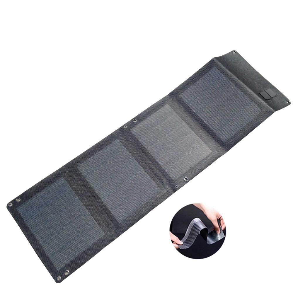 Foldable flexible CIGS solar battery charger controller for expeditions