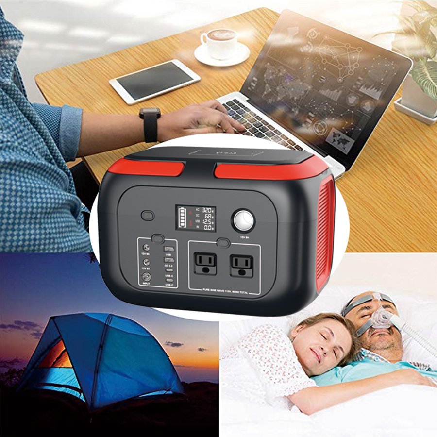 Powkey G600 portable laptop charger power bank portable solar battery for cell phone large power bank with carrying case