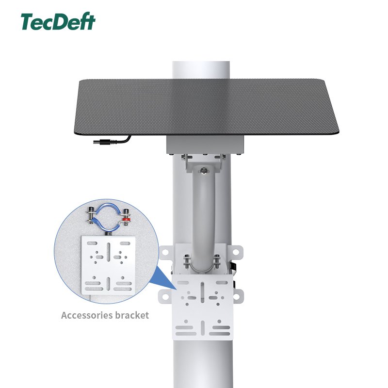 TecDeft Solar Charger Lithium Battery Included 20W 30W 40W Outdoor 4G WiFi Surveillance Security Camera Solar Panel