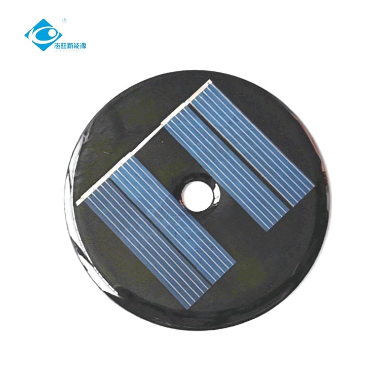 2V Customized Solar Panel ZW-Dia68-3 Round Epoxy Adhesive Solar Panel 0.23W Mini Solar Panels Power Charger