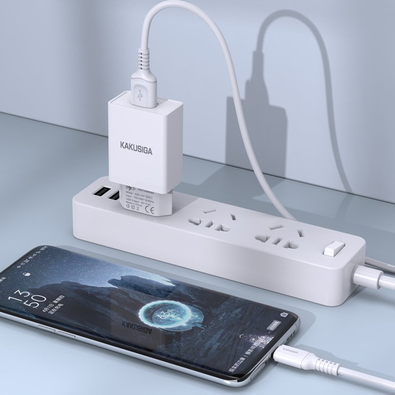 kaku/kakusiga. KSC-931 High quality Adapter best price KSC-931 Single Port Smart Charger Set (Type c) (EU) android charger