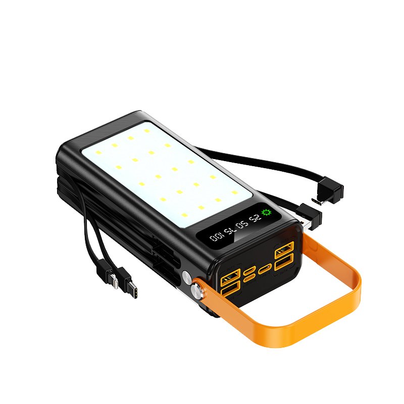 Power Bank100000mAh Portable Powerbank Mobile Phone Charger LED Mirror Back Power Bank