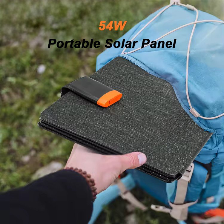 Portable 56W mono folding solar panels foldable solar charger for mobile phone battery power bank