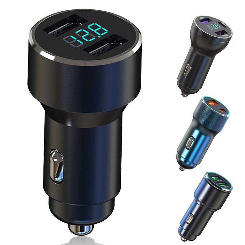 New Car Charger QC3.0 Fast Charging Single Usb Port Supports Full Protocol Aluminum Alloy Body Fast Car Charger