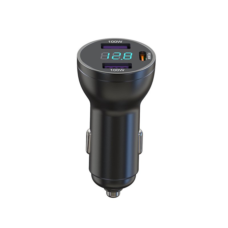 New Car Charger QC3.0 Fast Charging Single Usb Port Supports Full Protocol Aluminum Alloy Body Fast Car Charger