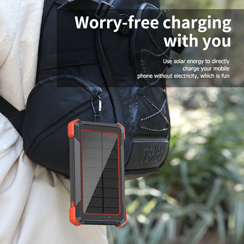 Best Selling Products Solar Power Bank 10000mah Outdoor Waterproof Powerbanks For Cellphone