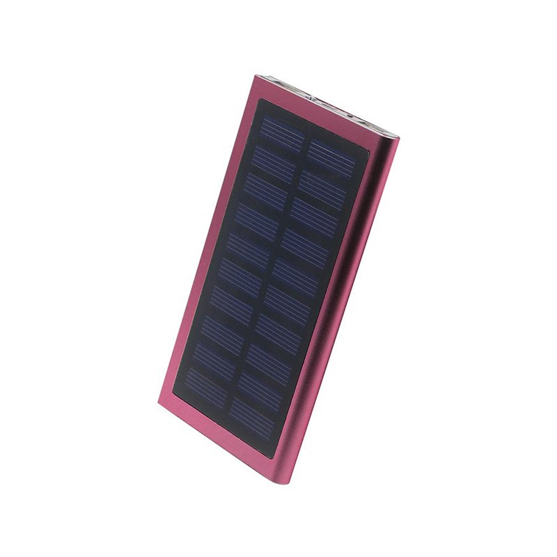 Dual USB 10000mAh Power Bank Waterproof 15000mah Battery Charger 20000mah Portable Solar Panel Mini USB Input LED 2A Polymer