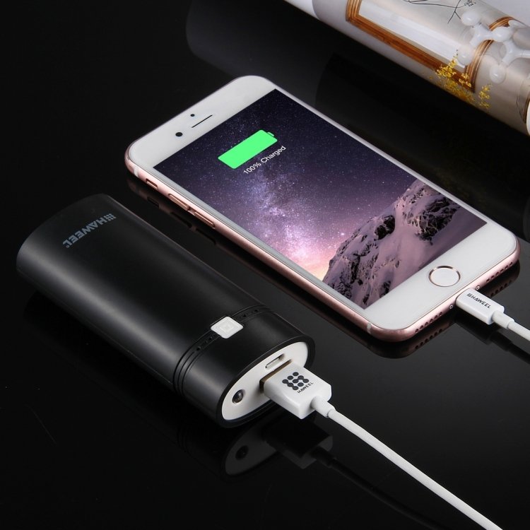 Factory Price HAWEEL Charger Shell DIY 2x18650 Battery 5600mAh Portable Power Bank Case