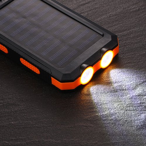 Best Waterproof 20000mAh Solar Charger with Compass Outdoor Solar Power Bank 20000mAh with Two Strong Flashlight Hot on Amazon