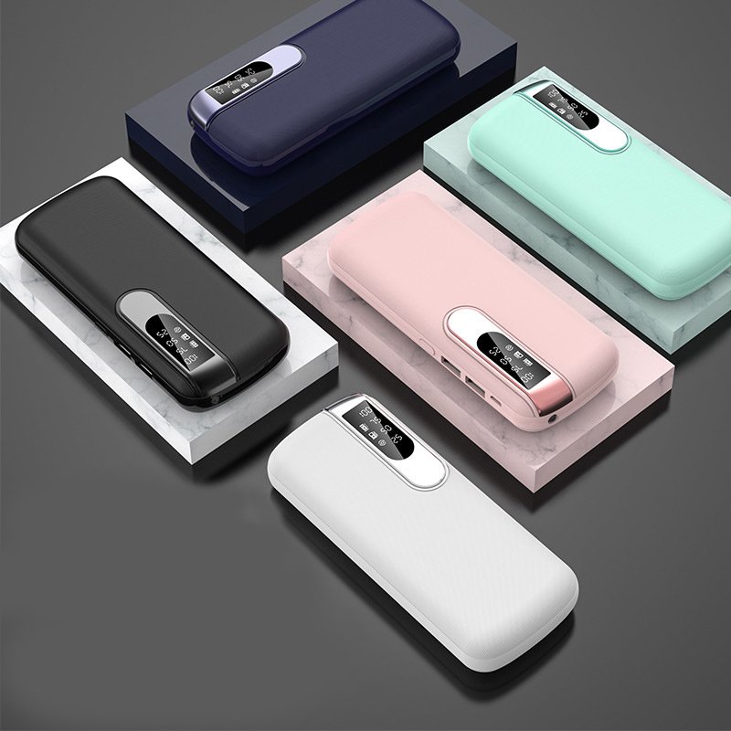 Factory Sale Portable Phone Charger Large Capacity Outdoor Travel LCD Digital Display Power Bank Gifts