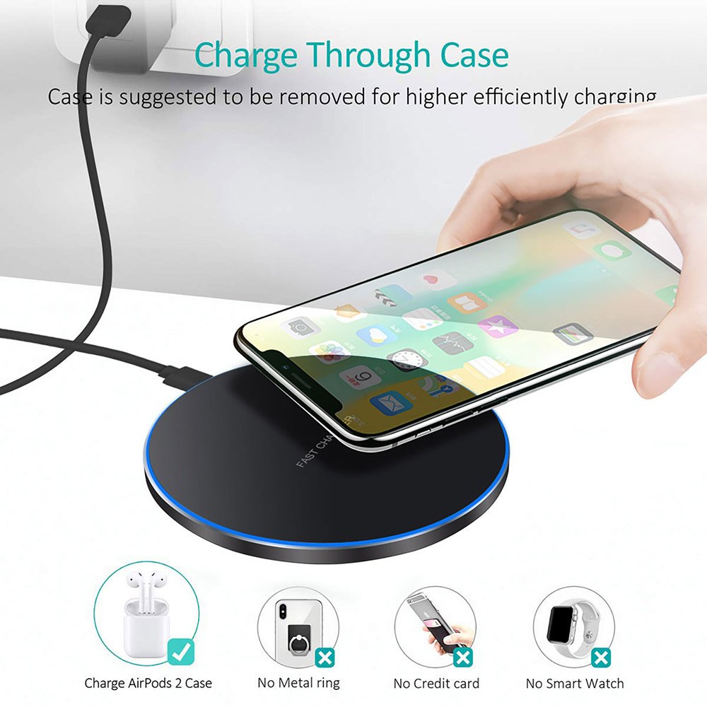 Wireless charging Ultra thin Simple Fast charging ,Essential for travel business,Best-sell wireless charging
