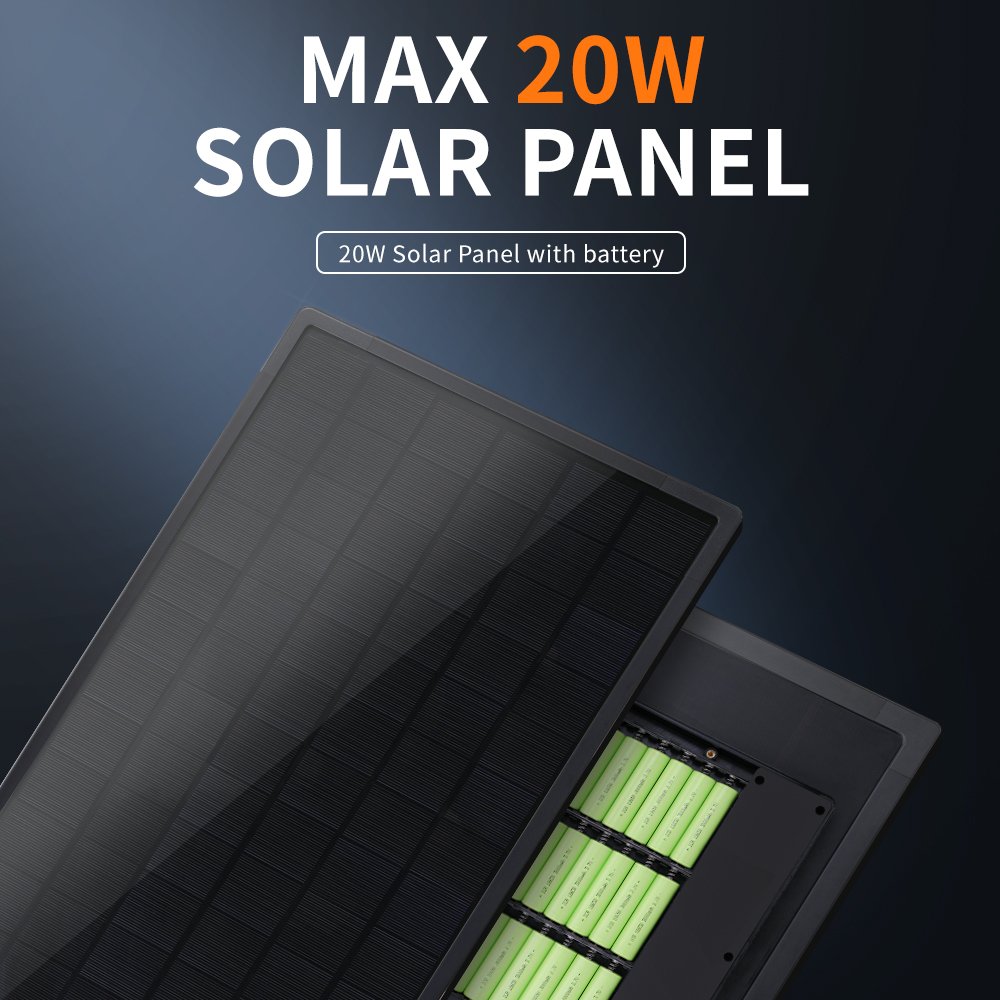 Solar Panels Charger For Solar Fountain Built In Battery 18650 12V 20W 54000mAh Rechargeable With USB DC5 Plug