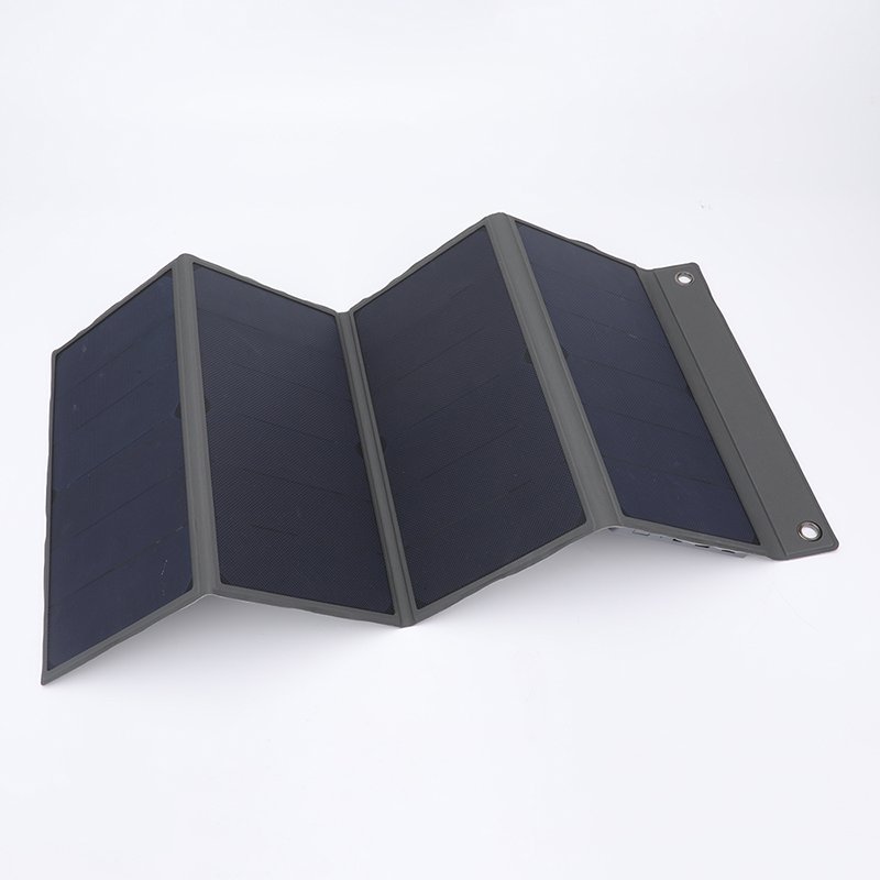 High Quality 24000mAh Folding Solar Panel Power Bank dual fast charge PD65 24w Solar Panel battery pack charger for camping