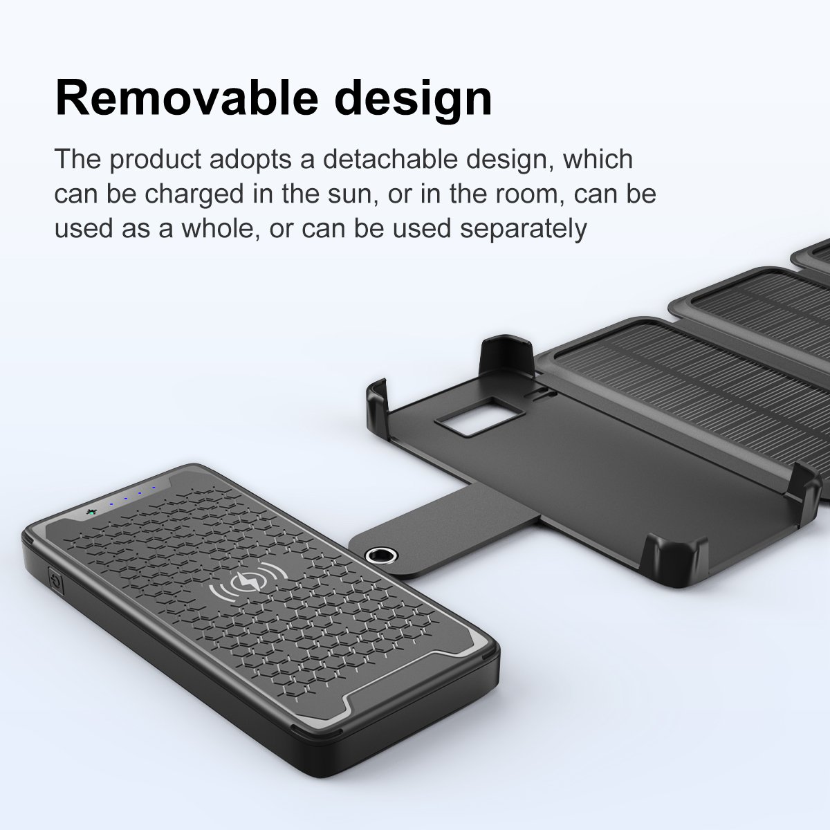 Portable solar charger/ panel powerbank 20000mah solar power bank